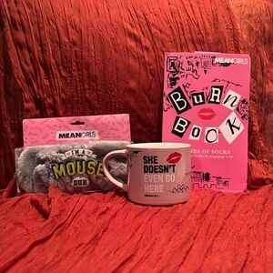 Mean Girls Pink and Gray Accessory Set